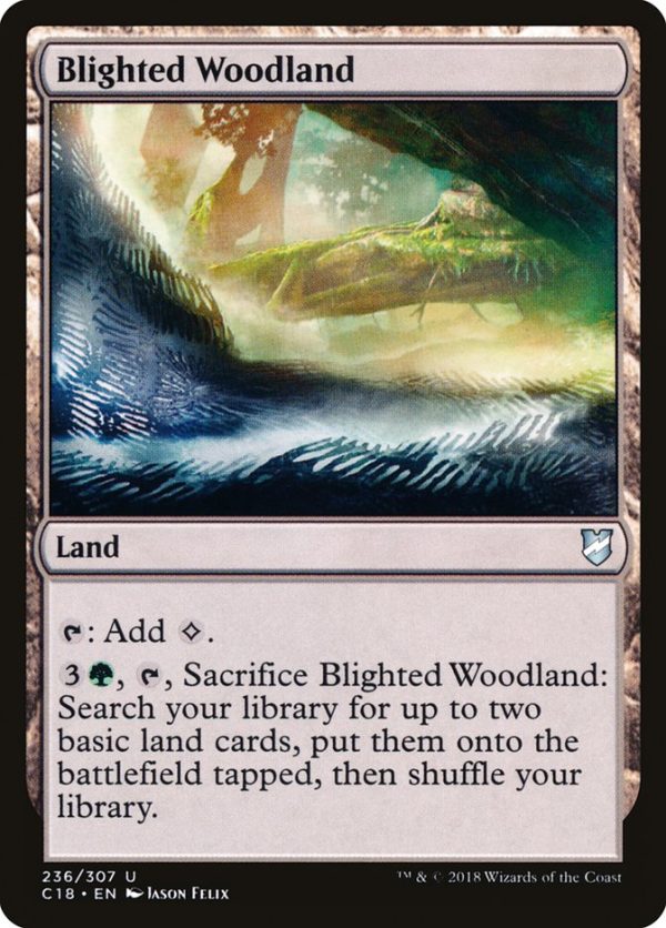 Blighted Woodland [Commander 2018] Hot on Sale