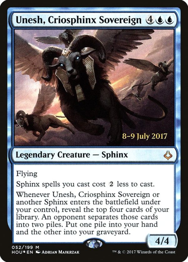 Unesh, Criosphinx Sovereign [Hour of Devastation Prerelease Promos] Cheap