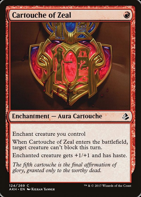 Cartouche of Zeal [Amonkhet] For Sale