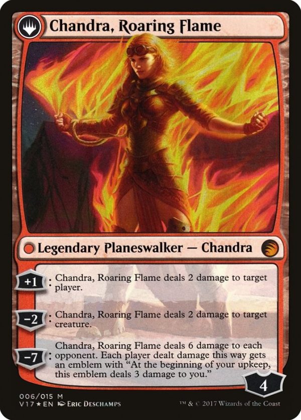 Chandra, Fire of Kaladesh    Chandra, Roaring Flame [From the Vault: Transform] For Sale