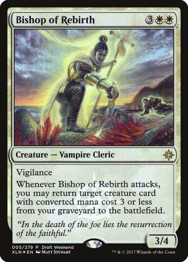 Bishop of Rebirth (Draft Weekend) [Ixalan Promos] For Sale