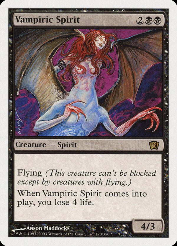 Vampiric Spirit [Eighth Edition] Fashion