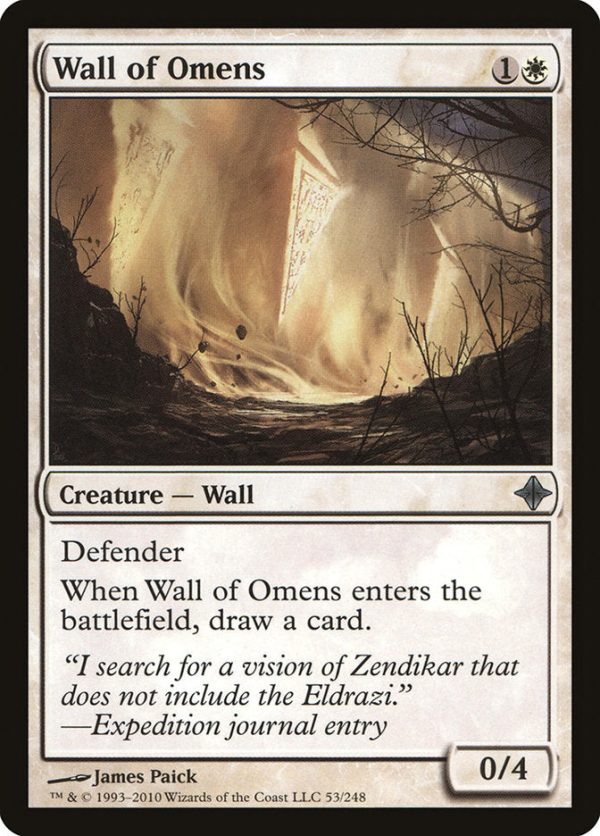 Wall of Omens [Rise of the Eldrazi] Hot on Sale