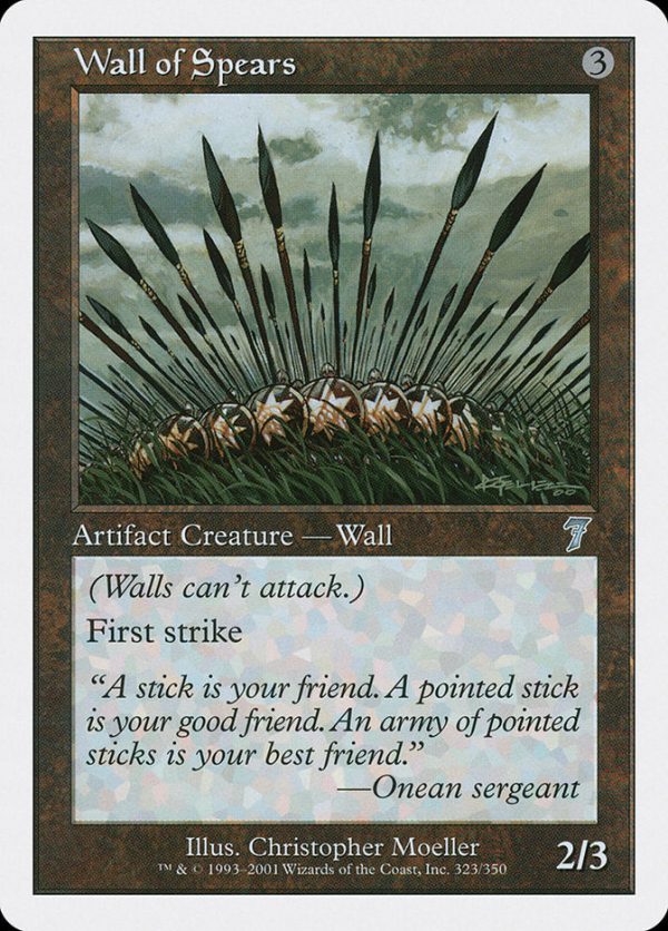 Wall of Spears [Seventh Edition] Cheap