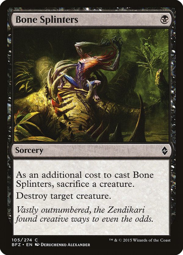 Bone Splinters [Battle for Zendikar] Hot on Sale