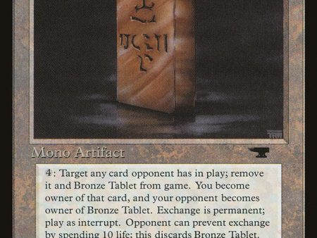 Bronze Tablet [Antiquities] For Discount