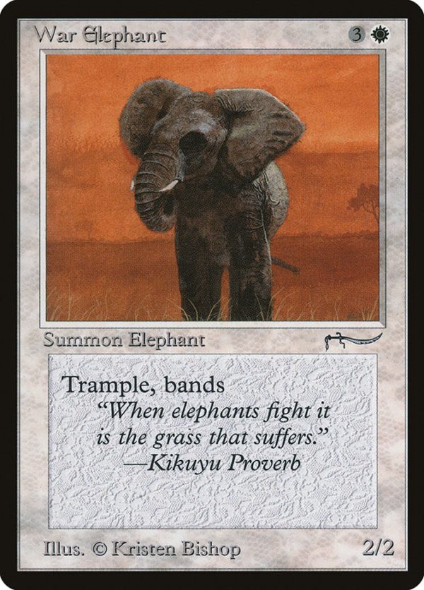 War Elephant (Dark Mana Cost) [Arabian Nights] Online Hot Sale