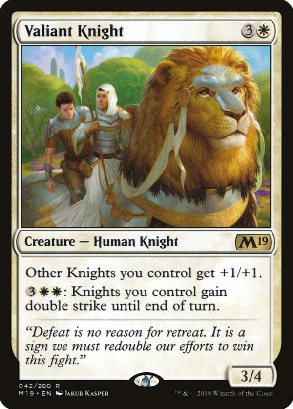 Valiant Knight [Core Set 2019] For Sale