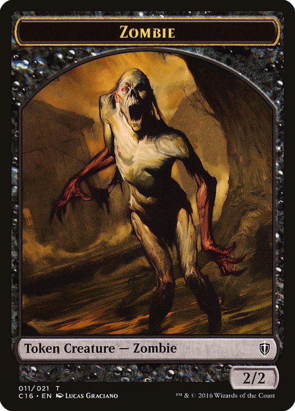 Zombie    Worm Double-Sided Token [Commander 2016 Tokens] Discount