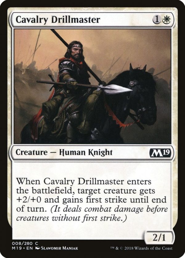 Cavalry Drillmaster [Core Set 2019] Online Sale