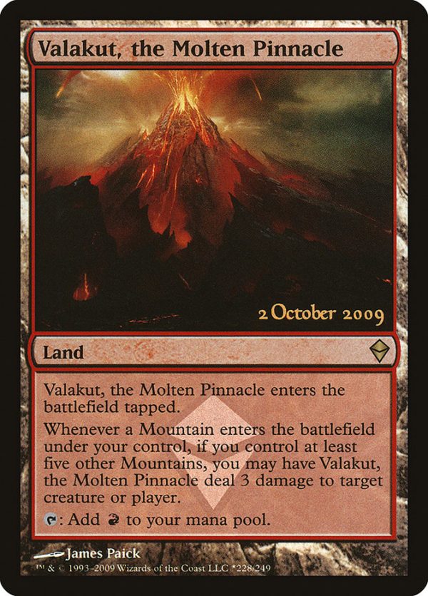 Valakut, the Molten Pinnacle [Zendikar Prerelease Promos] Online Sale